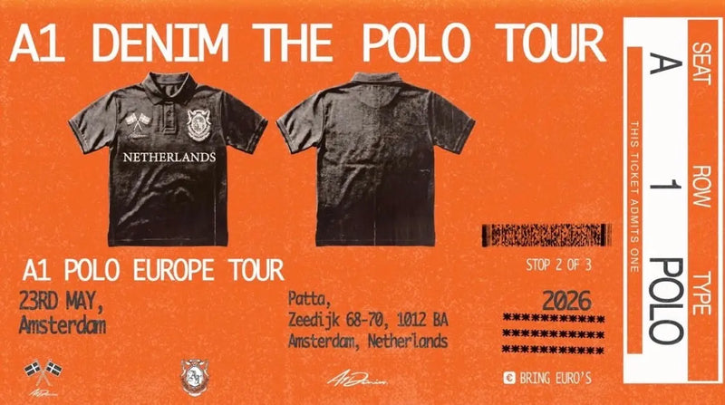 A1 Denim Polo Tour at Patta Amsterdam Patta