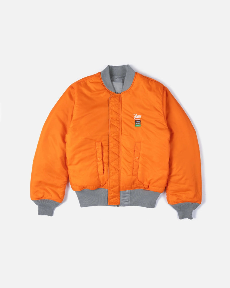 Patta x Alpha Industries MA - 1 Celebration Jacket (Silver/Orange) - Patta