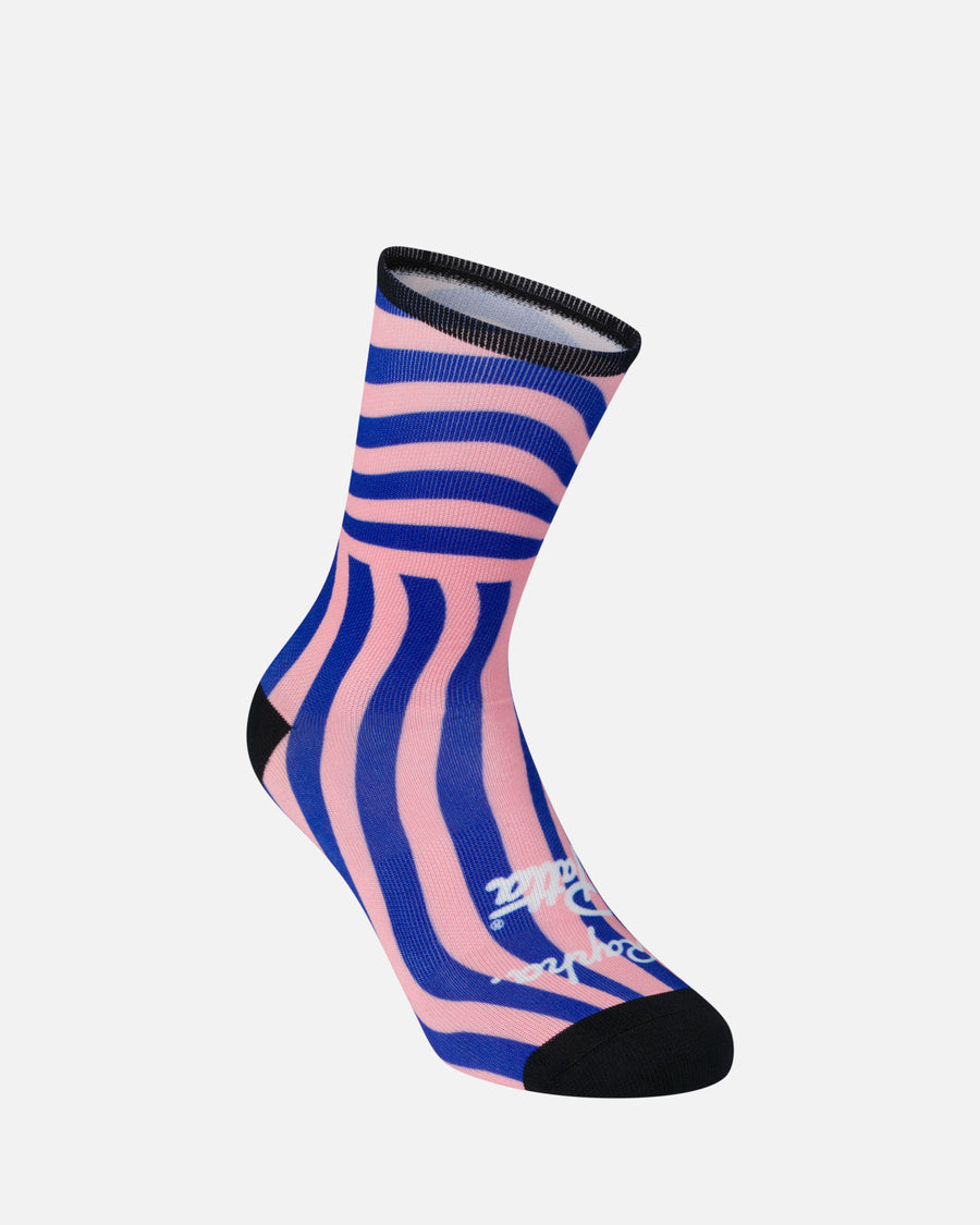 Patta x Rapha Graphic Socks (Flamingo Pink/Royal Blue/Black)