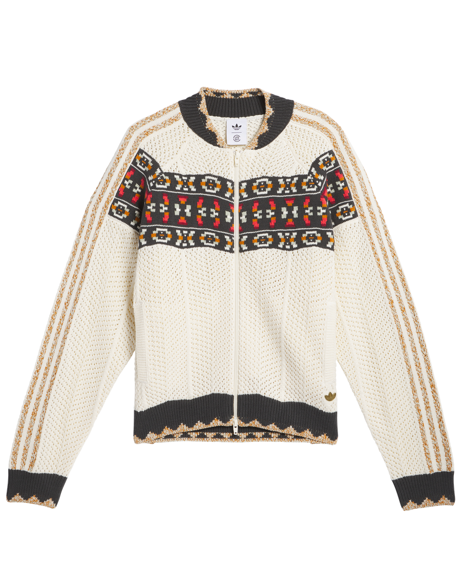 adidas Clot Crochet SST Track Top by Edison Chen 'Cream White'