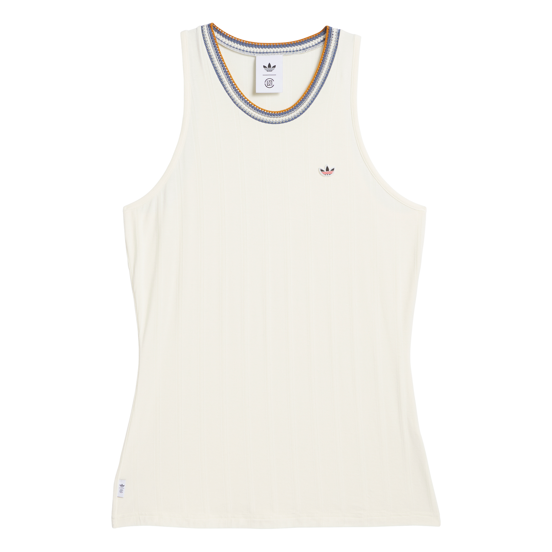 adidas Clot Rib Tank Top by Edison Chen 'Cream White'