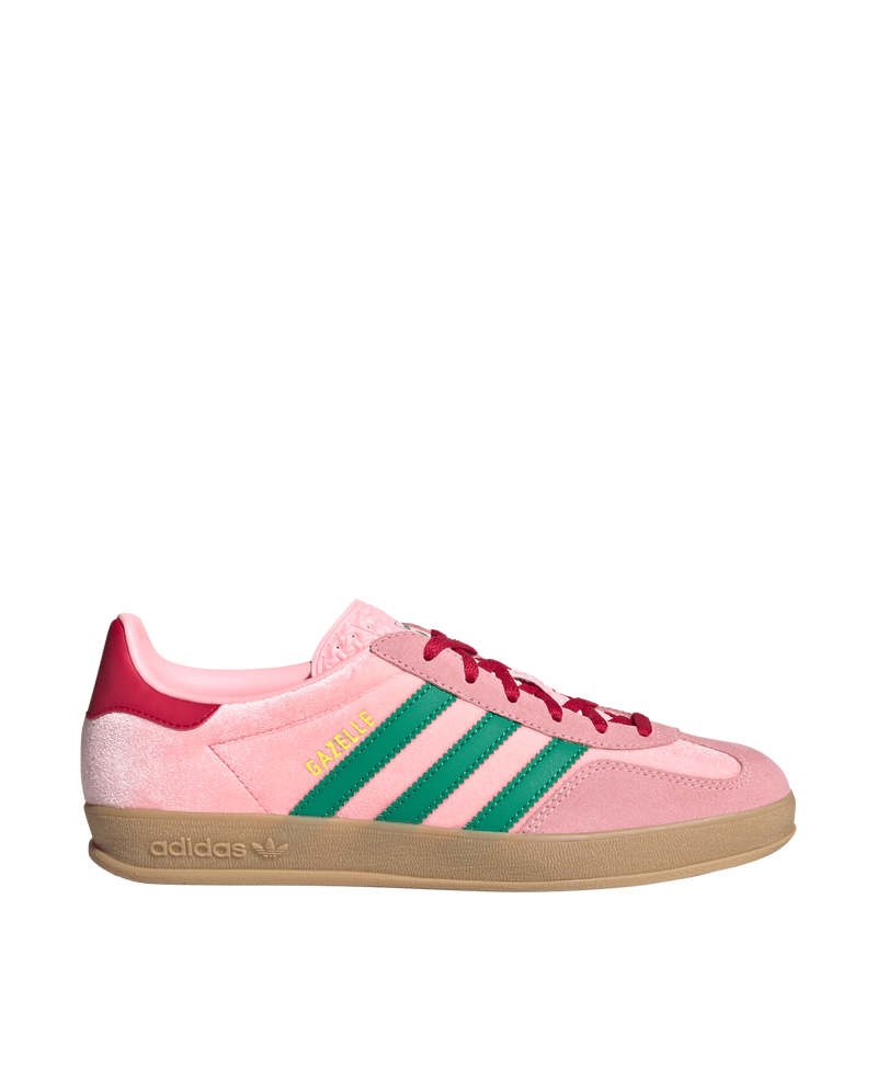 Adidas WMNS Gazelle Indoor (Court Green/Glow Pink/Gum)
