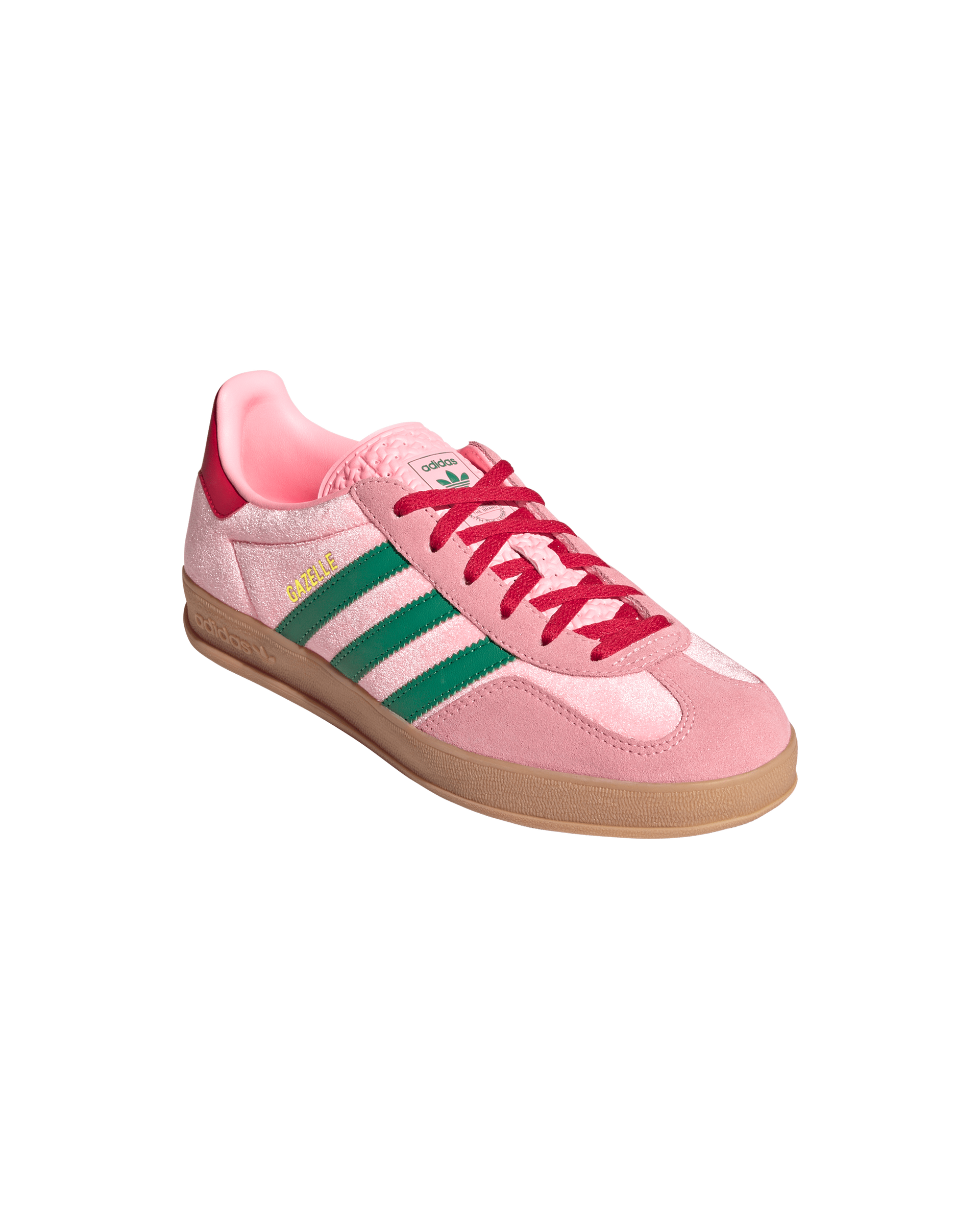 Adidas WMNS Gazelle Indoor (Court Green/Glow Pink/Gum)