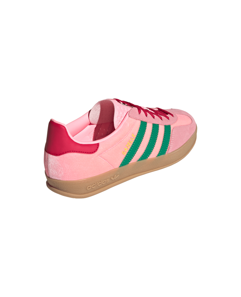 Adidas WMNS Gazelle Indoor (Court Green/Glow Pink/Gum)
