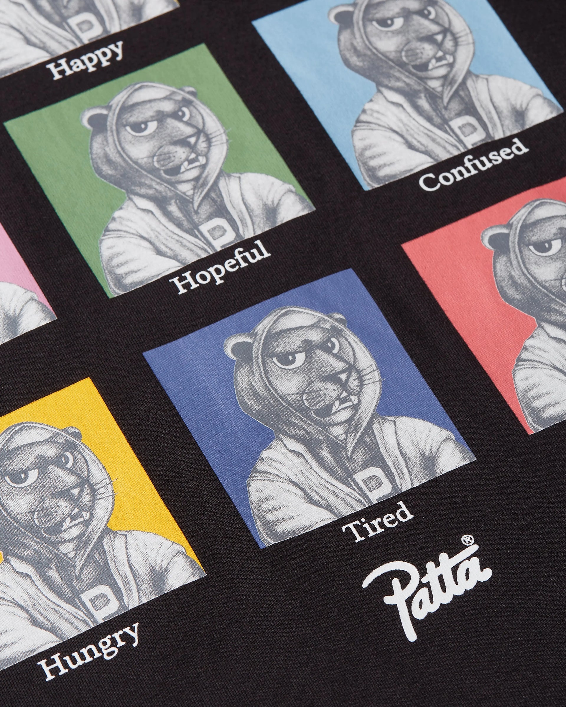 Patta Many Moods T-Shirt (Black) Patta