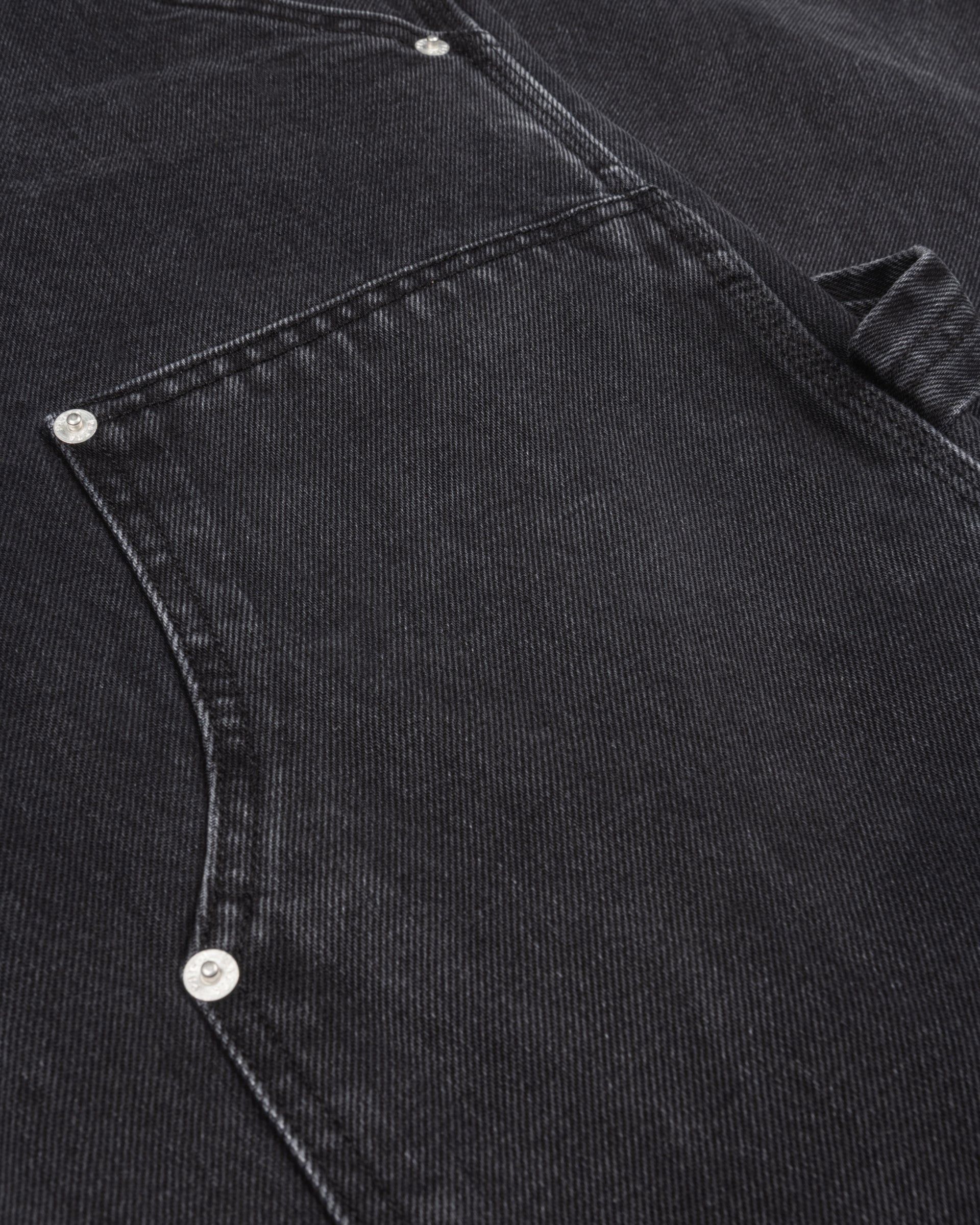 Patta Double Knee Denim Pants (Black Denim)