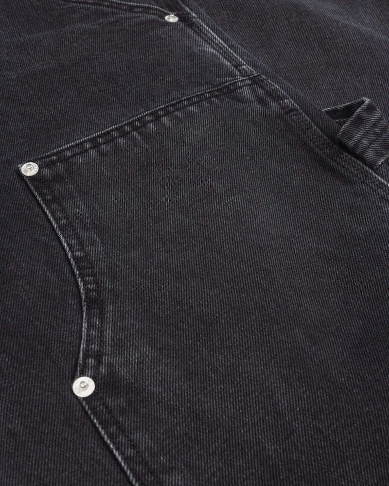 Patta Double Knee Denim Pants (Black Denim)
