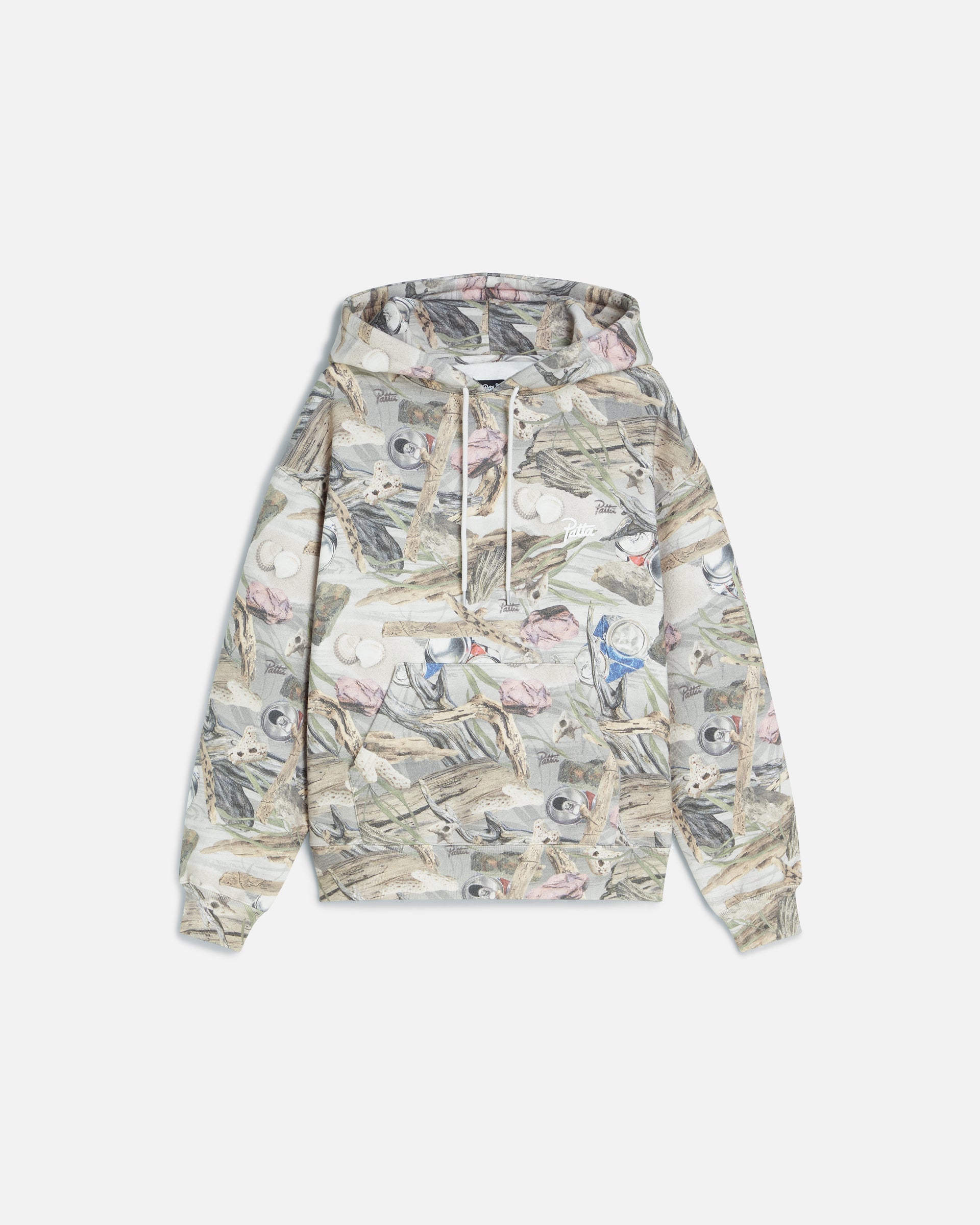 Patta Beach Print Boxy Hooded Sweater (Multi)
