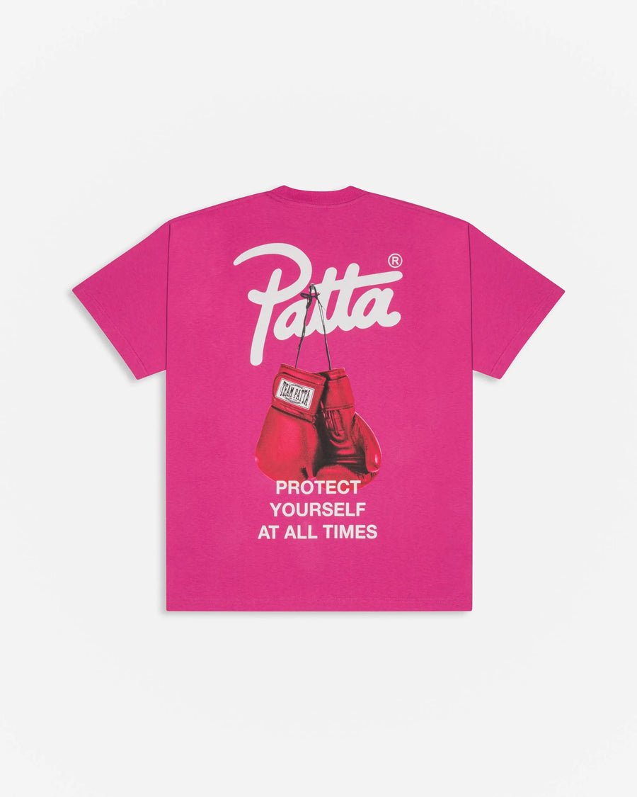 Patta Protect Yourself T-Shirt (Ibis Rose) Patta