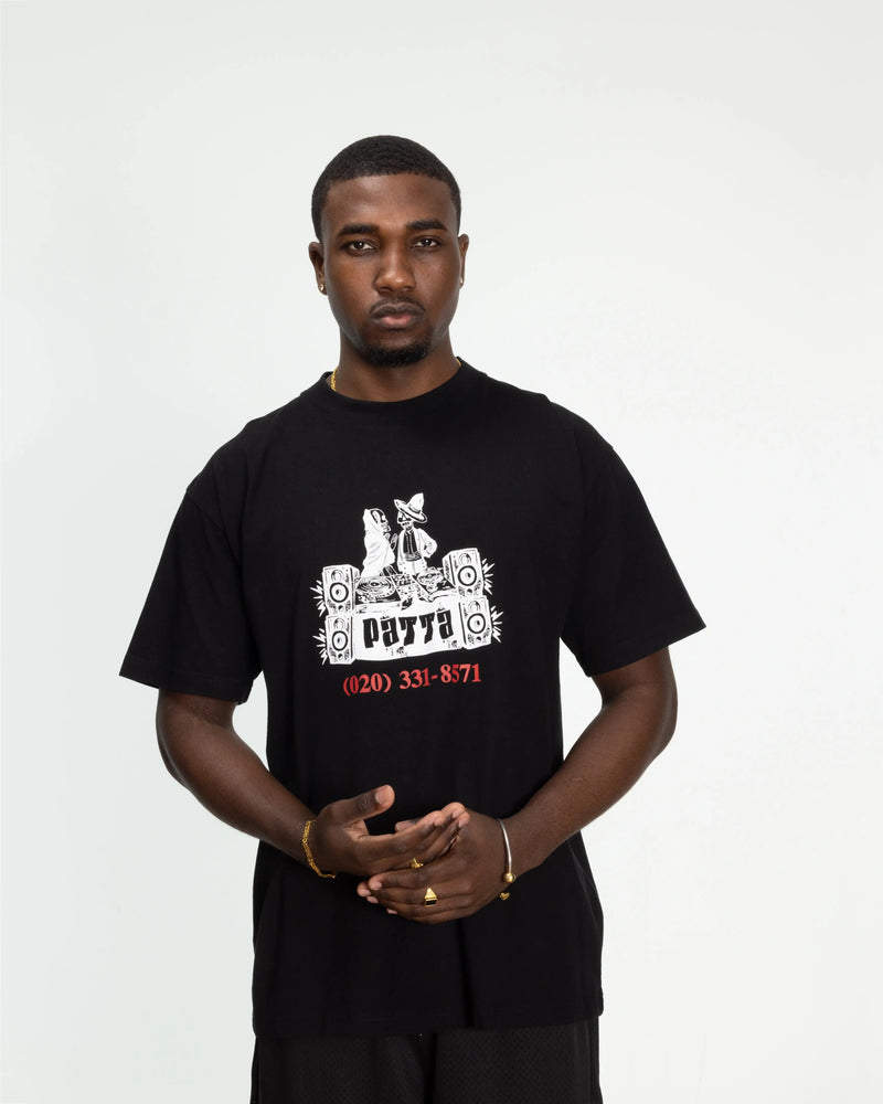 Patta DJ Skully T-Shirt (Black) Patta