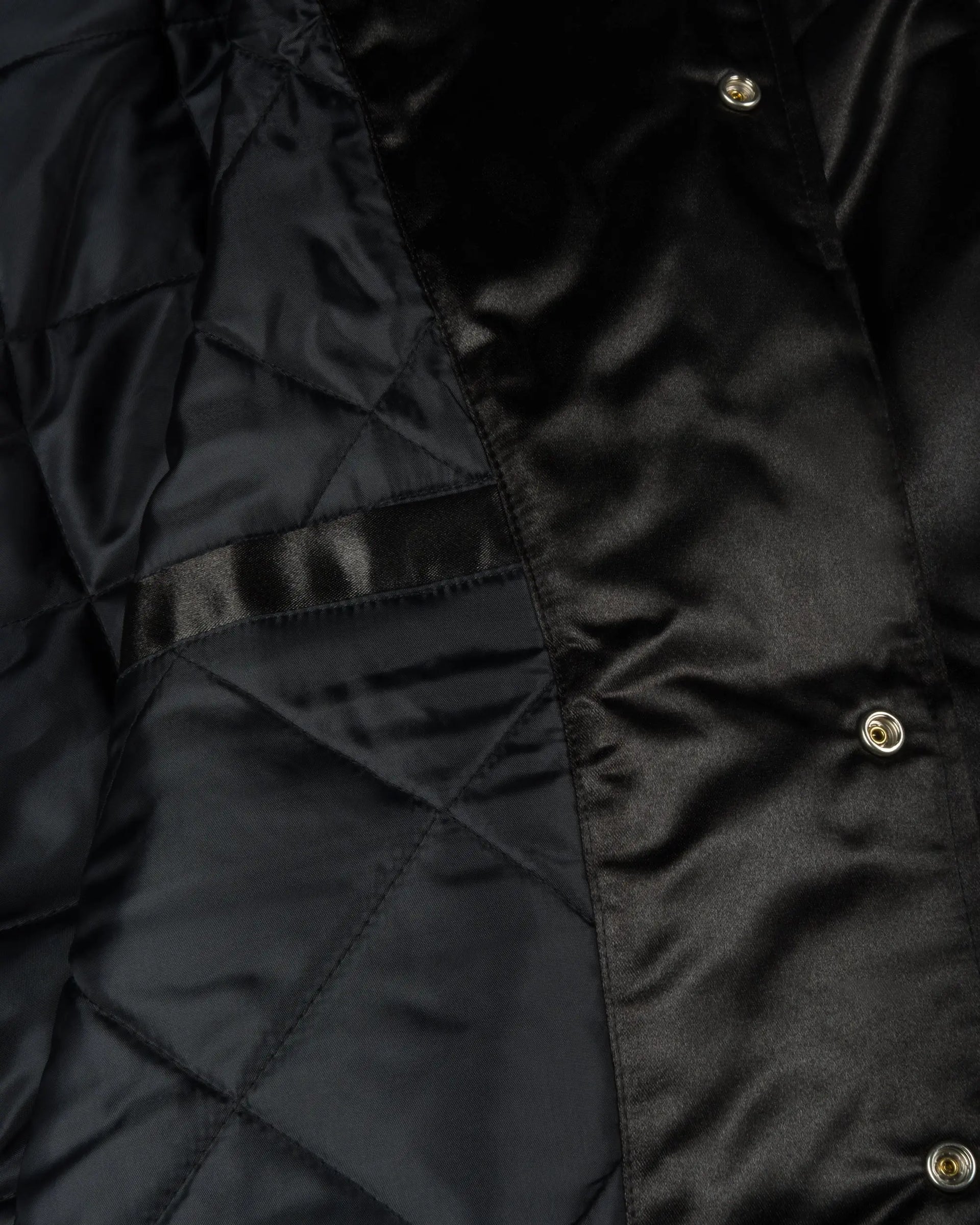 Patta Classic Satin Bomber Jacket (Black) Patta