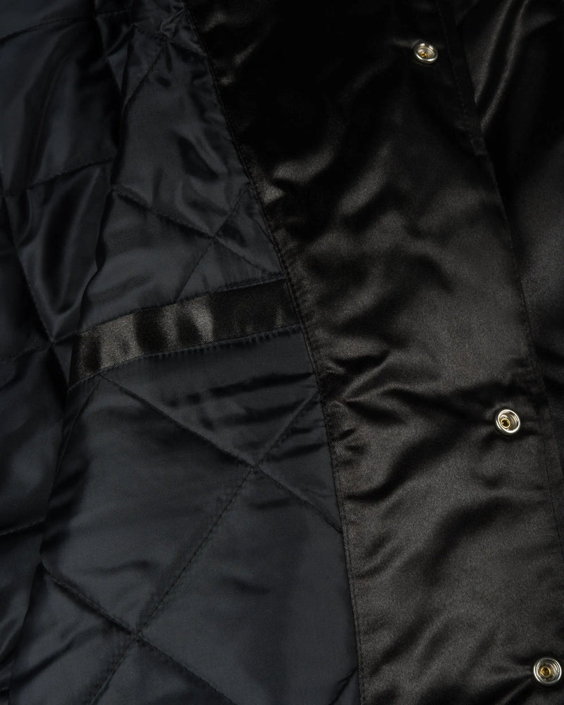 Patta Classic Satin Bomber Jacket (Black) Patta