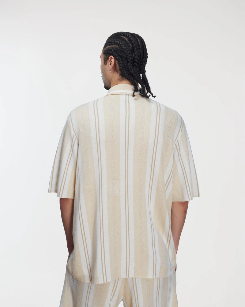 Patta Knitted Football Shirt (Oatmeal) Patta