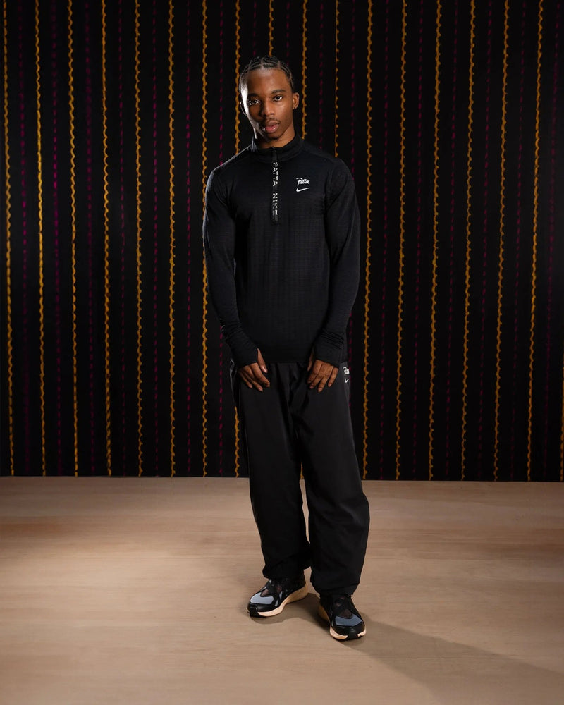 Nike x Patta Running Team Half - Zip Longsleeve (Black) - Patta