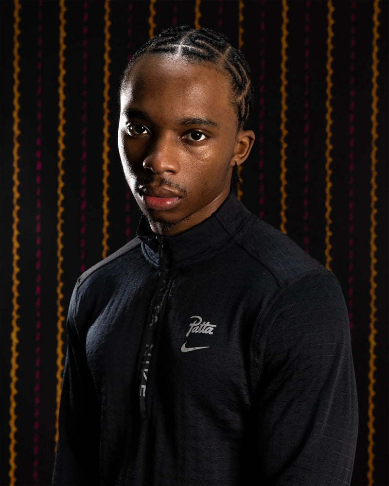Nike x Patta Running Team Half - Zip Longsleeve (Black) - Patta