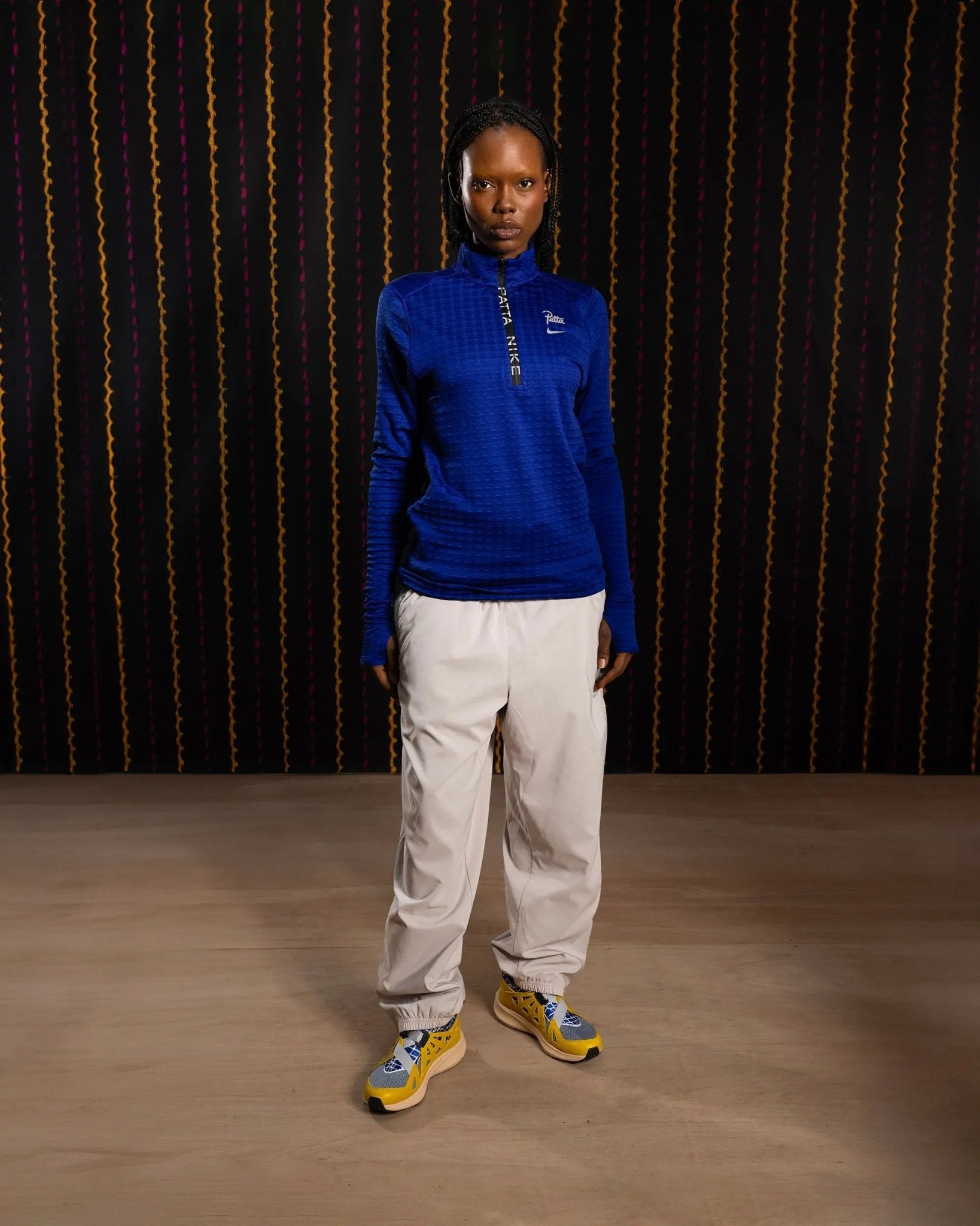 Nike x Patta Running Team Half - Zip Longsleeve (Deep Royal Blue) - Patta