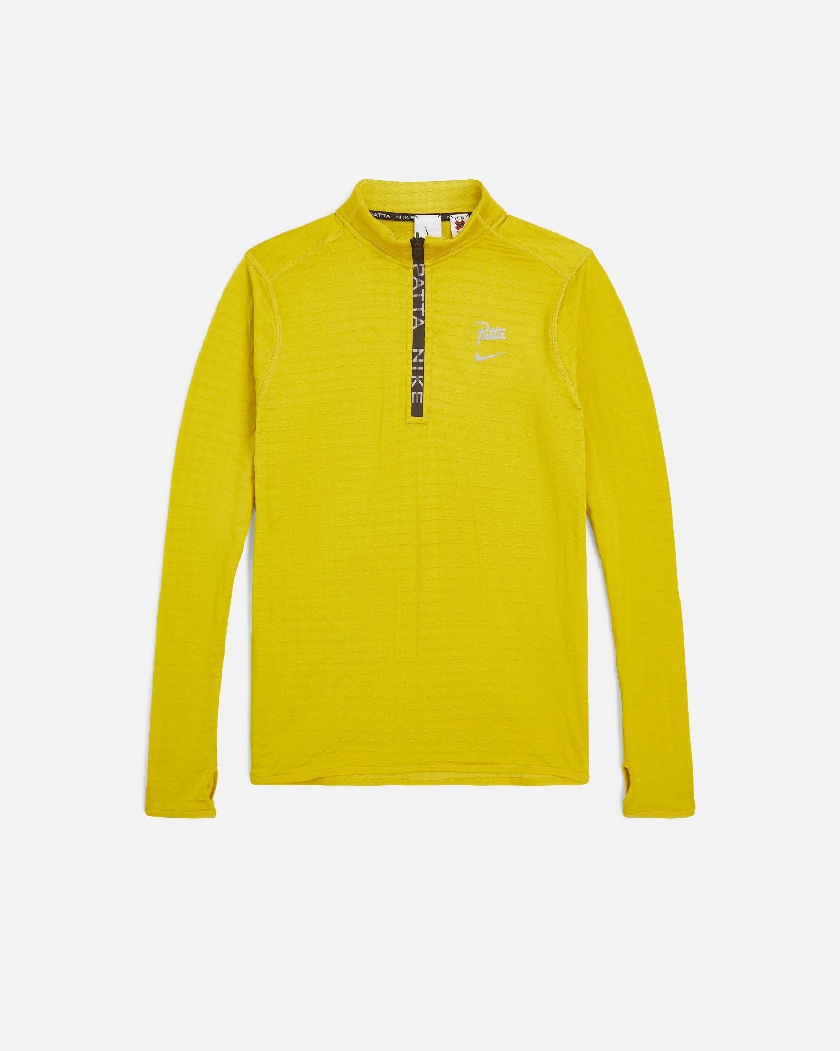 Patta x Nike ハーフジップトップ Mサイズ イエロー nike-x-patta-running-team-half