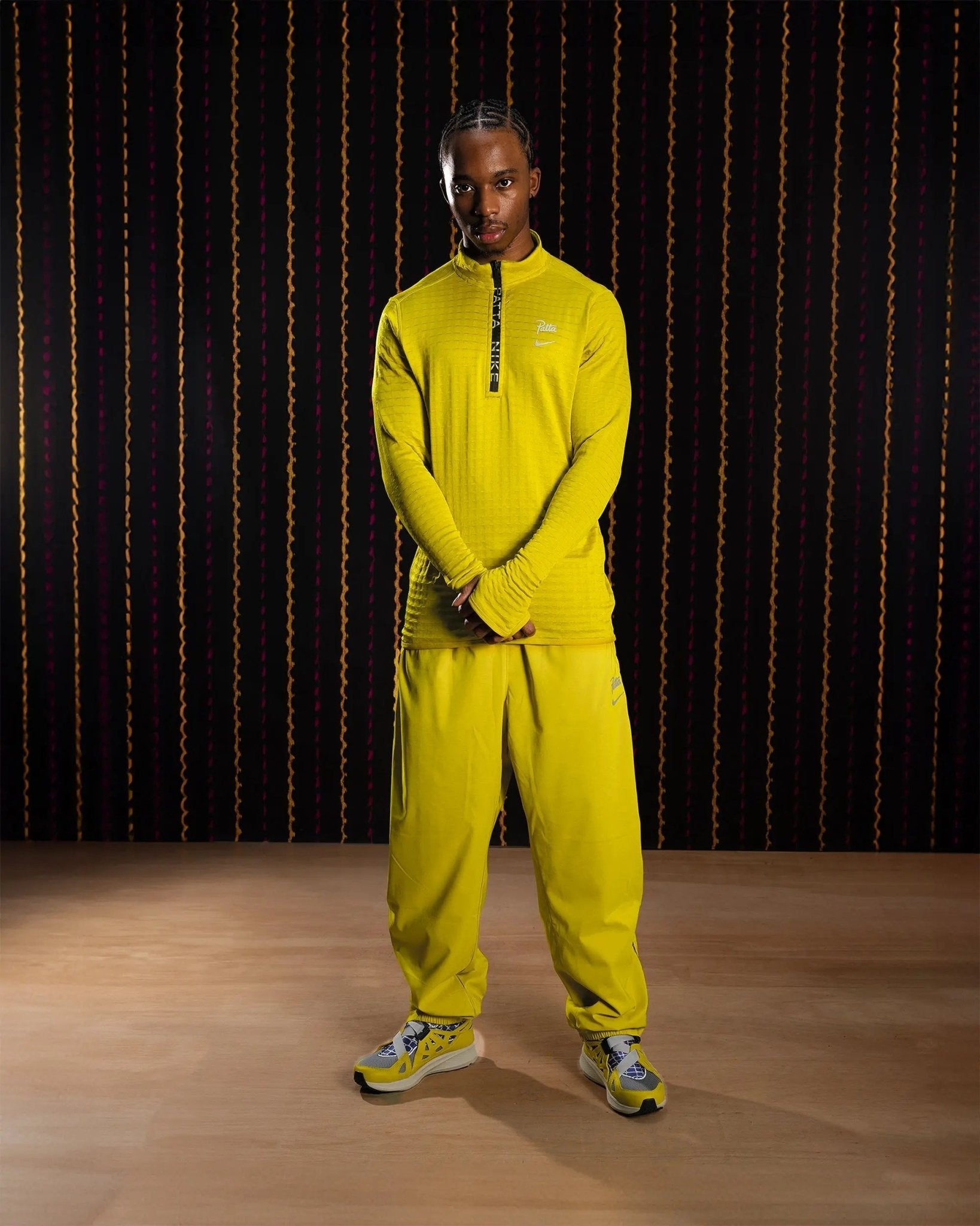 Nike x Patta Running Team Half-Zip Longsleeve (Saffron Quartz) - Patta