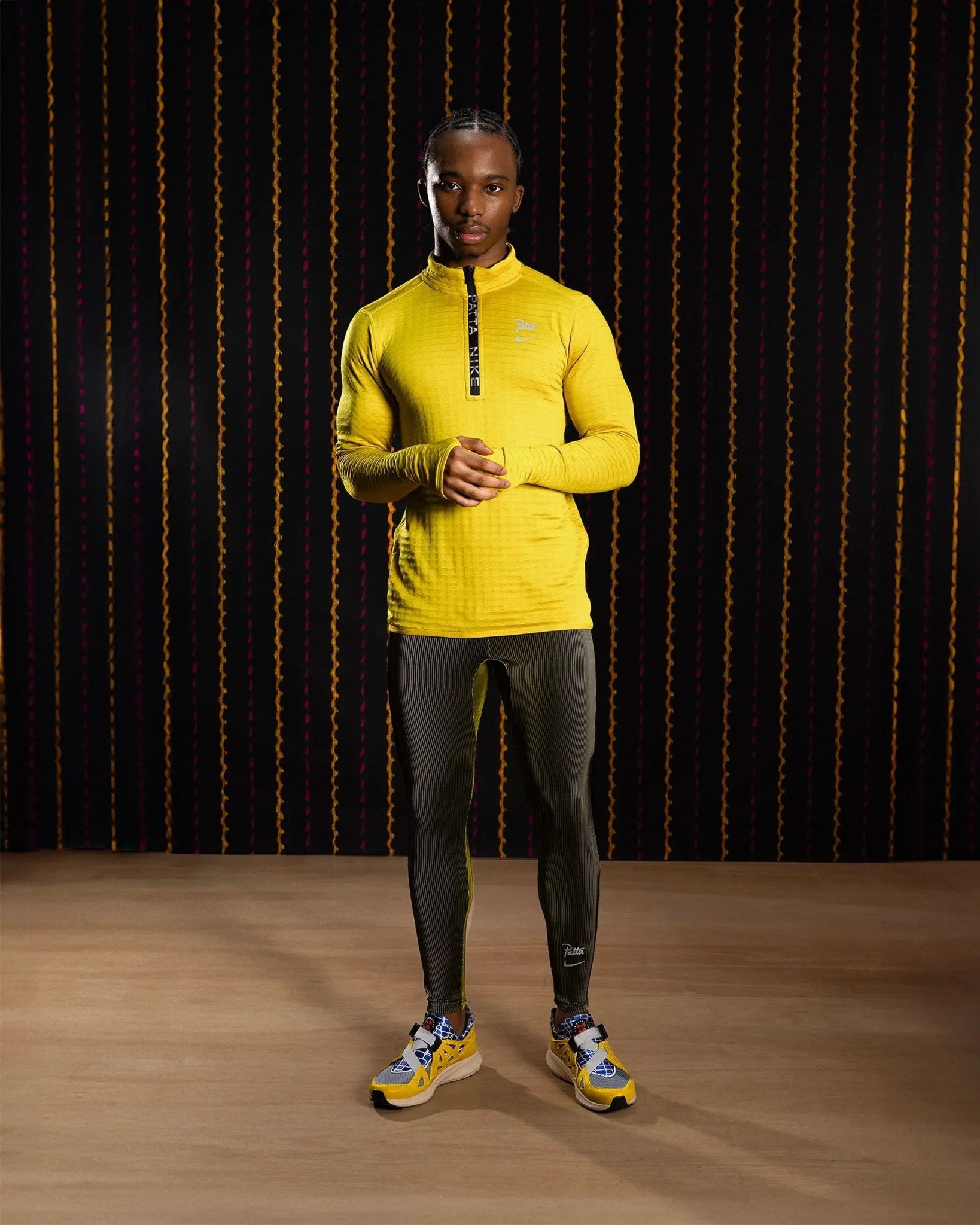 Nike x Patta Running Team Leggings (Saffron Quartz/Sanddrift) - Patta