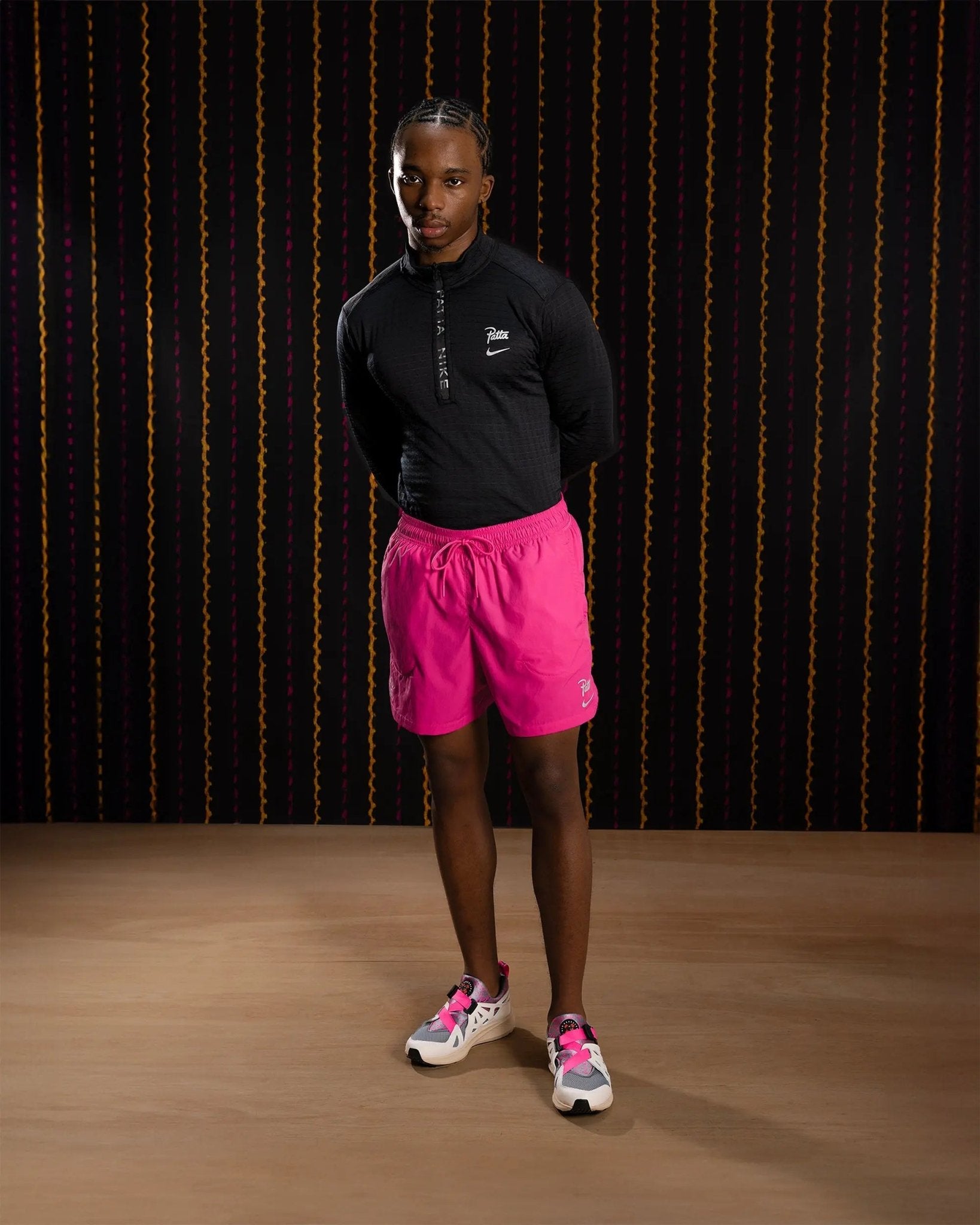 Nike x Patta Running Team Shorts (Fireberry) - Patta