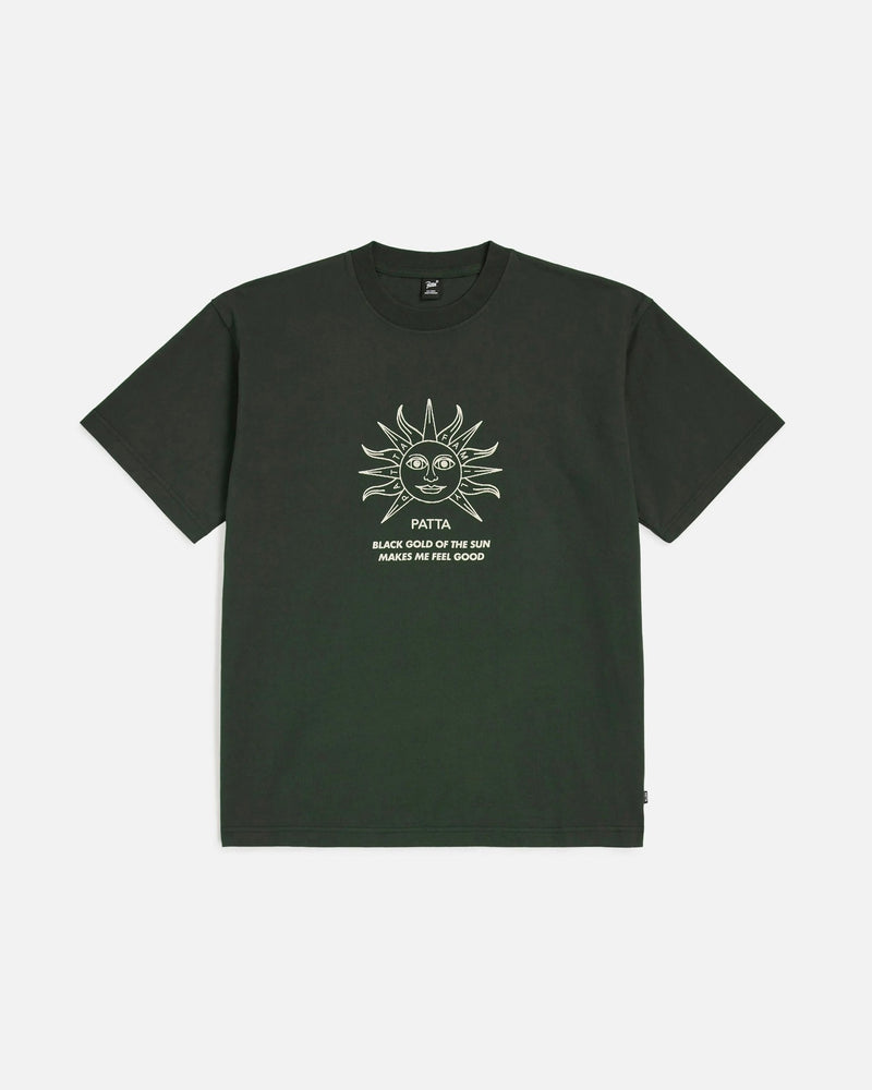 Patta Black Gold Sun T-Shirt (Pirate Black) - Patta
