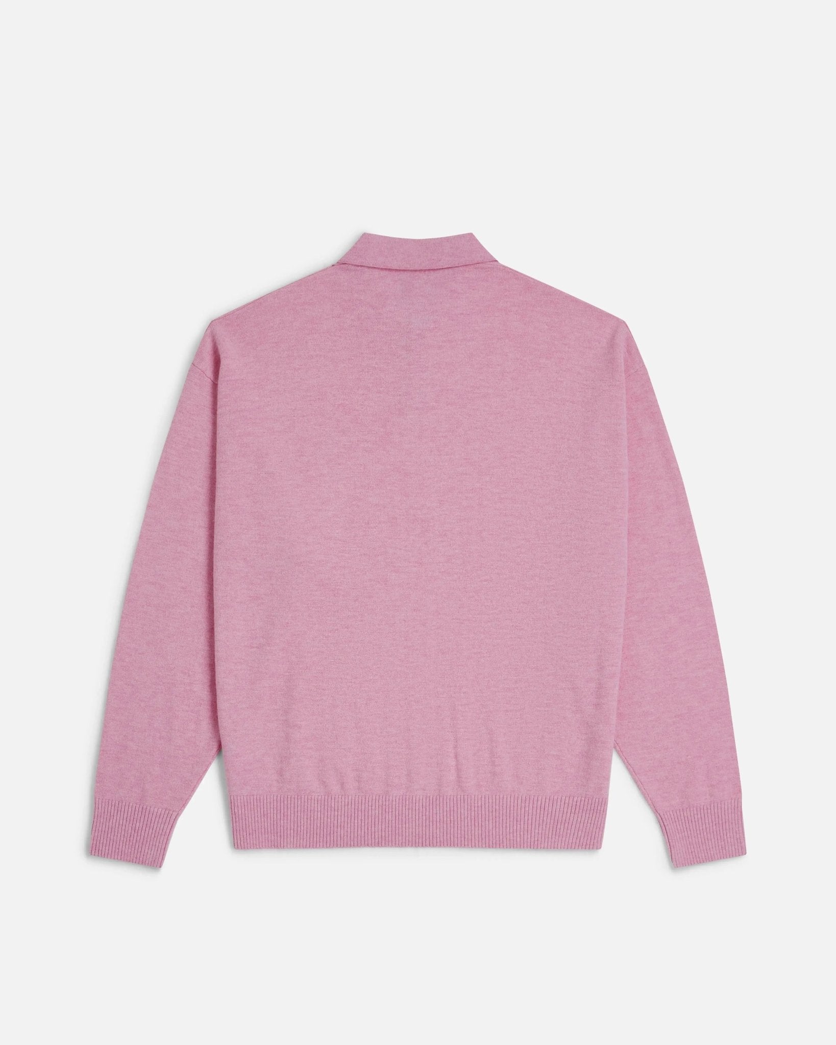 Patta Knitted Wool Longsleeve Polo Shirt (Very Berry ) - Patta