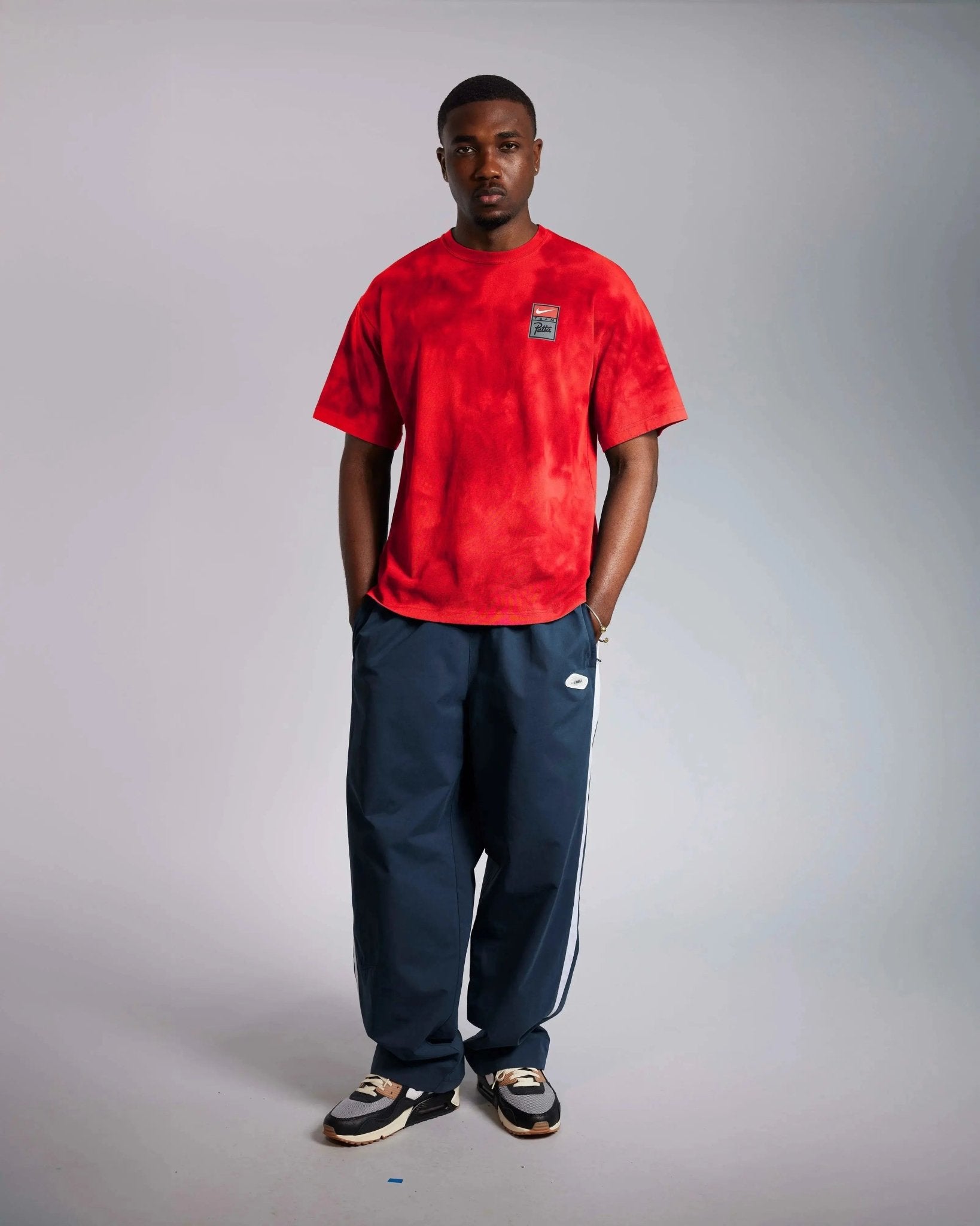 Patta x Nike NRG T-shirt GX Washed (Rush Red/University Red/Gym Red) - Patta