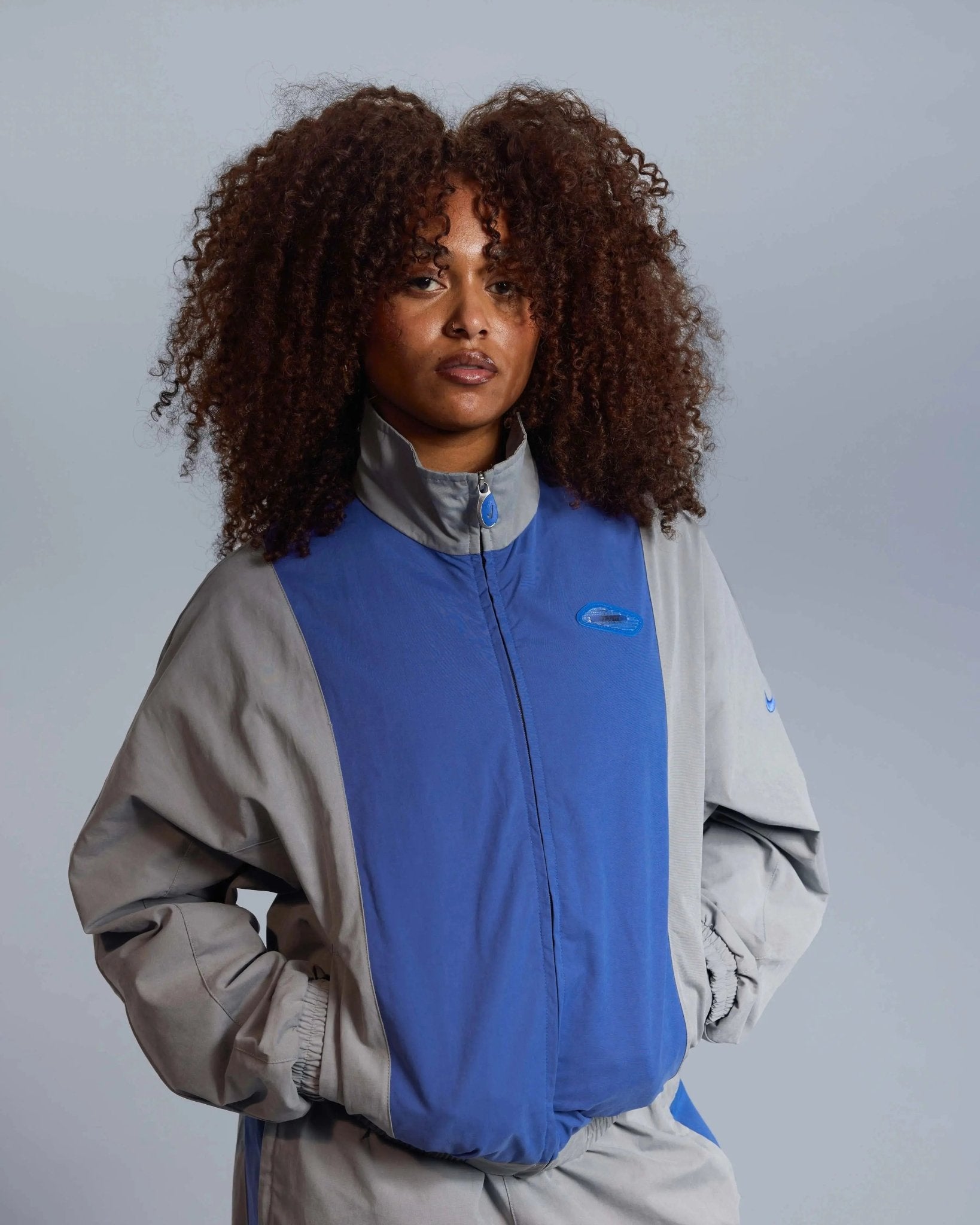 Patta x Nike NRG Track Jacket (Patricle Grey/Sapphire) - Patta
